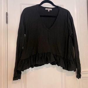 Black Long sleeve cotton shirt